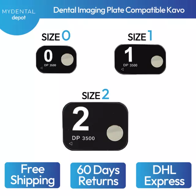 2 x Dental Digital Imaging Phosphor Plates X ray Compatible Kavo MAGNET Type