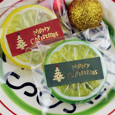 100 piezas Paquete de Feliz Navidad Sello Pegatina Árbol de Navidad Regalo Etiqueta StickeAGS0