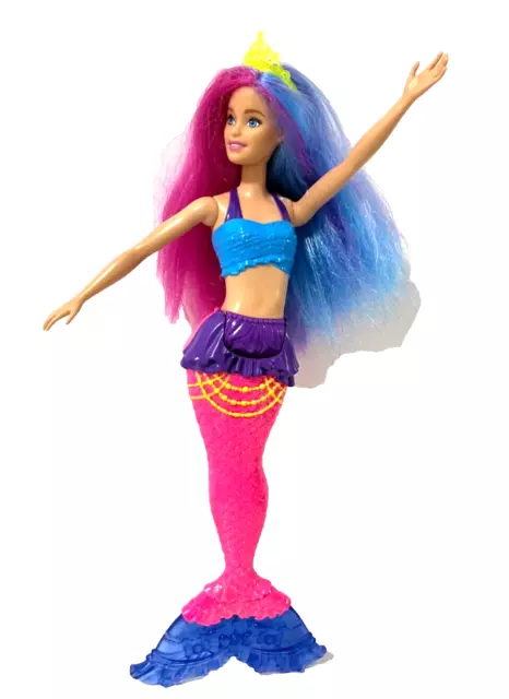 BARBIE MERMAID DOLL with Blue Hair and removable Tail £3.40 - PicClick UK