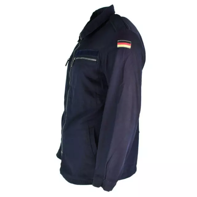 Genuine German Army Marines Jacket Blue Dark Navy Deck Zipped Naval Bw Military 2