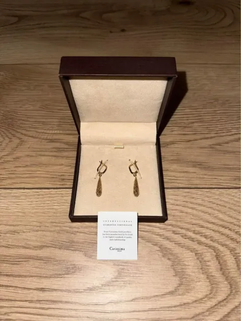 Carissima Gold - Drop Earrings - 9ct Yellow Gold Jewellery