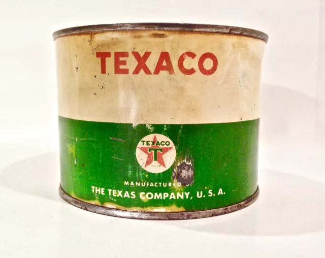 VINTAGE 1940'S 50'S Texaco 1 One Pound Advertising Oil Can $100.00 ...
