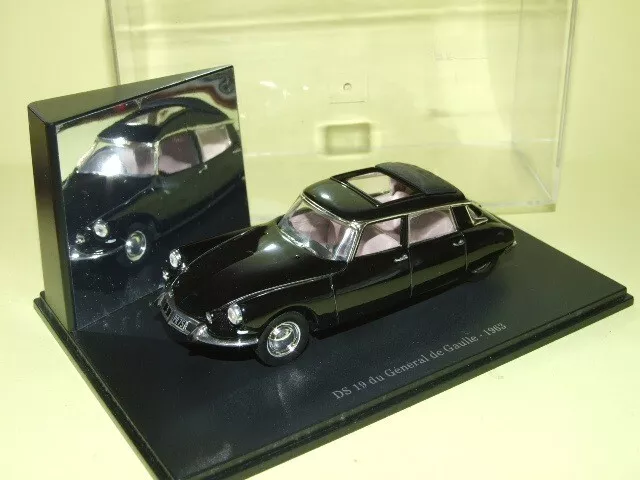 CITROEN DS 19 DU GENERAL DE GAULLE 1963 UNIVERSAL HOBBIES  1:43 boite vitrine