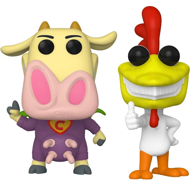 Funko Pop Lotto Pacchetto Di 2 Mucca E Pollo - Pollo, Mucca