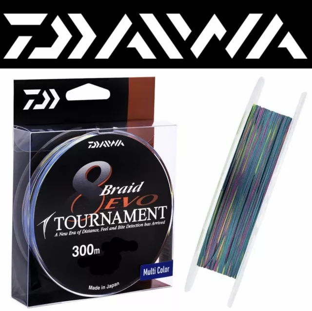 DAIWA 8 X Braid Line Tournament EVO 300m / Multicolor $73.00