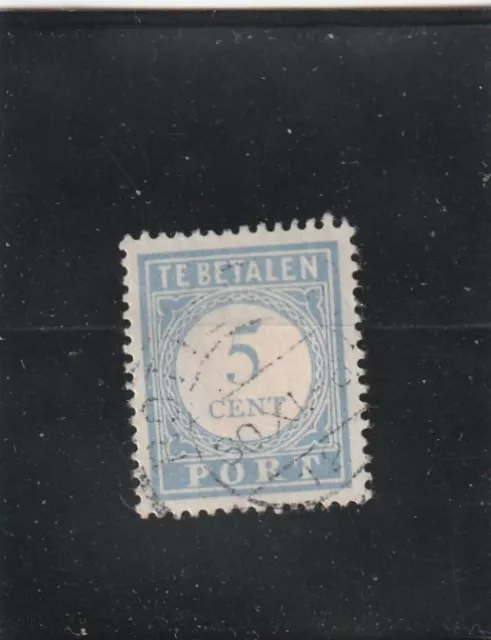 L5877 PAYS BAS timbre TAXE Y&T N° 51 de 1912-22 "  " Oblitéré