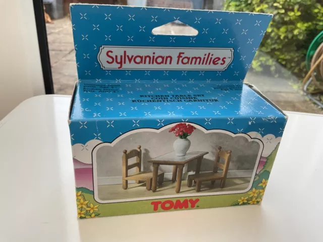 Vintage Tomy Sylvanian Families Kitchen Table Set