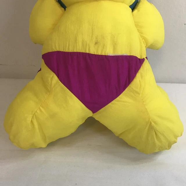 Vintage Fisher Price 1992 Yellow Caveman Puffalump Stuffed Grunts Plush Doll- A3 6