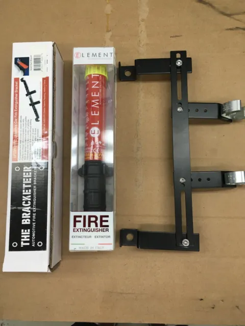 Element e50 Fire Extinguisher.  WITH UNIVERSAL SEAT MOUNT AND CLIP IN MOUNT.