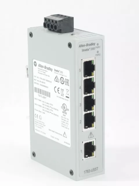 2018 Allen Bradley 1783-US5T/B Stratix 2000 Interrupteur non Géré 5-Port - Boîte