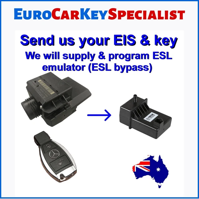 MERCEDES ELV STEERING Lock Emulator replacement W204 W207 W212 key