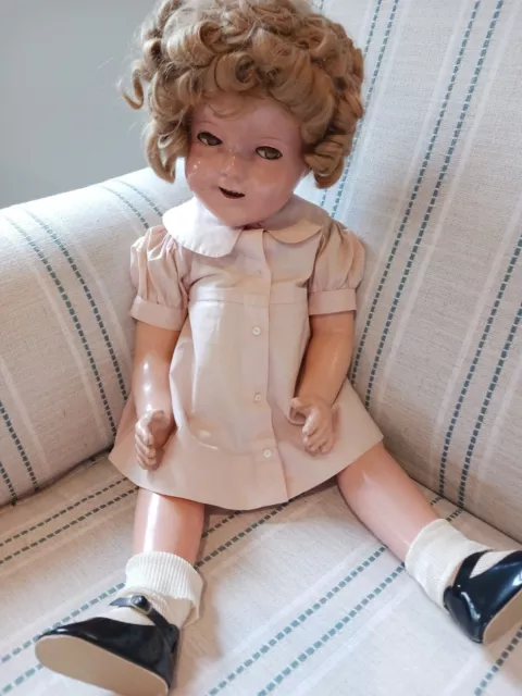 Vintage Antique 1930's IDEAL Shirley Temple 25" Composition Doll 1 Owner