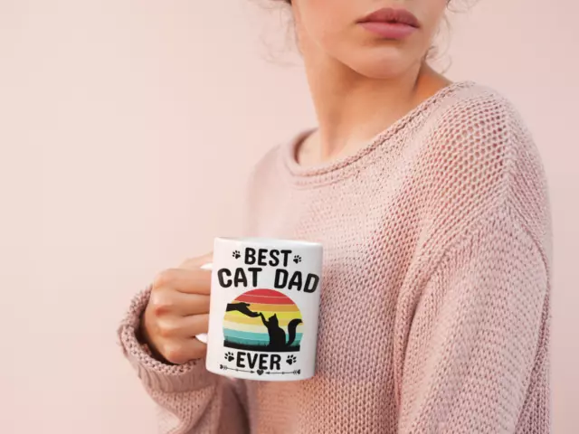 Best Cat Dad Ever - Kaffeetasse / Geschenk / Familie 3