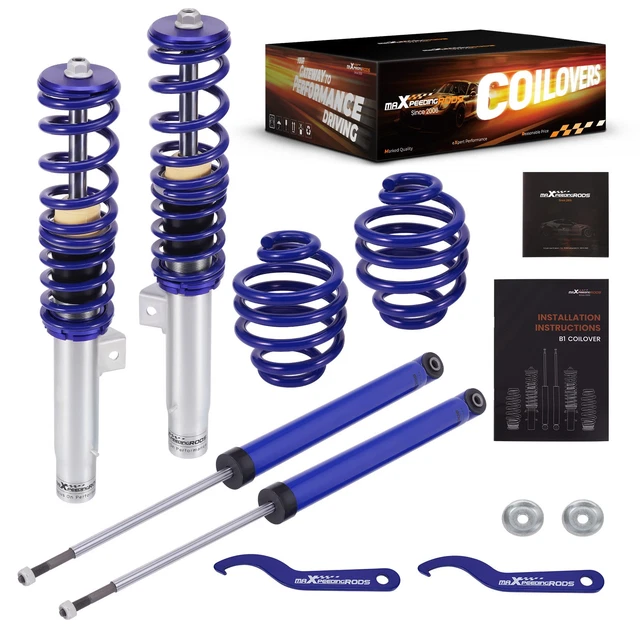 Kit Suspensions Coilovers Réglables MaXpeedingrods Pour BMW 3 Série E46 (1998-2005) - Hauteur Et Amortissement Réglables - 7