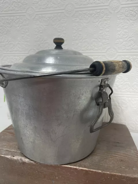 Colador de cubos de leche de colección Wear-Ever de aluminio lácteos antigua granja antiguo EE. UU.