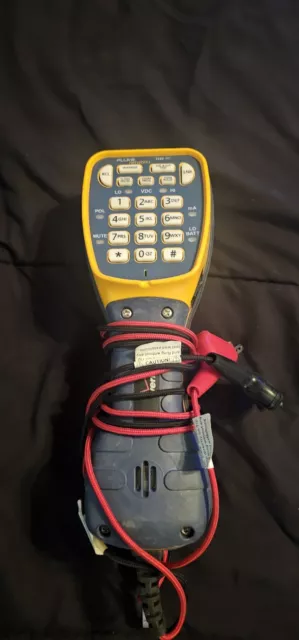 Fluke Networks TS44 Deluxe Telephone Test Kit Lineman Service Phone With Clips