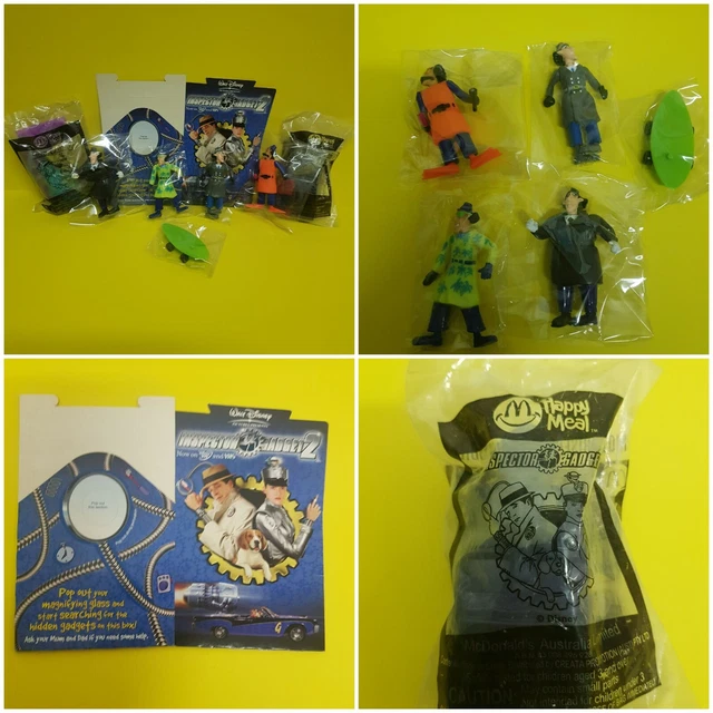 MCDONALDS HUNGRY Jacks Toys Inspector Gadget 1991 2003