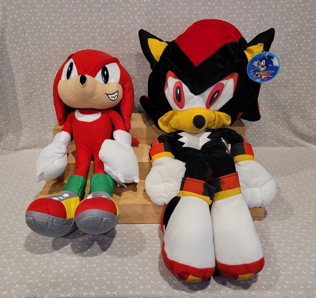 TOY NETWORK SONIC X the Hedgehog Shadow & Knuckles the Echidna Plush