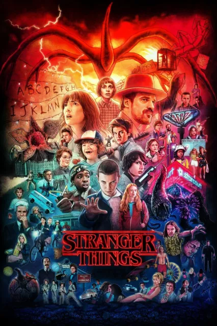 Stranger Things Tv Shows Poster Art Print  A5 A4 A3 A2 A1 MAXI - 716