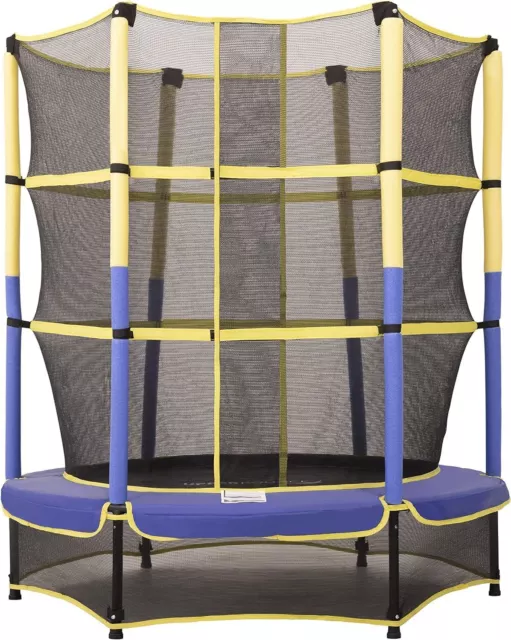 Upper Bounce 55inch 4.5ft Trampoline, Fun, Enclosure Safety Net Set (Open Box)