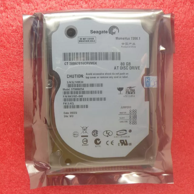 SEAGATE 80GB 7200RPM 2.5