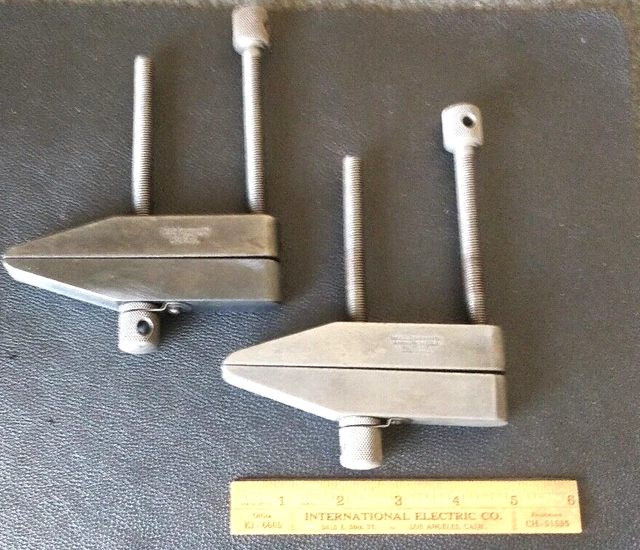 PAIR Starrett No. 161E Metal Machinist Toolmaker Parallel Clamp Tool
