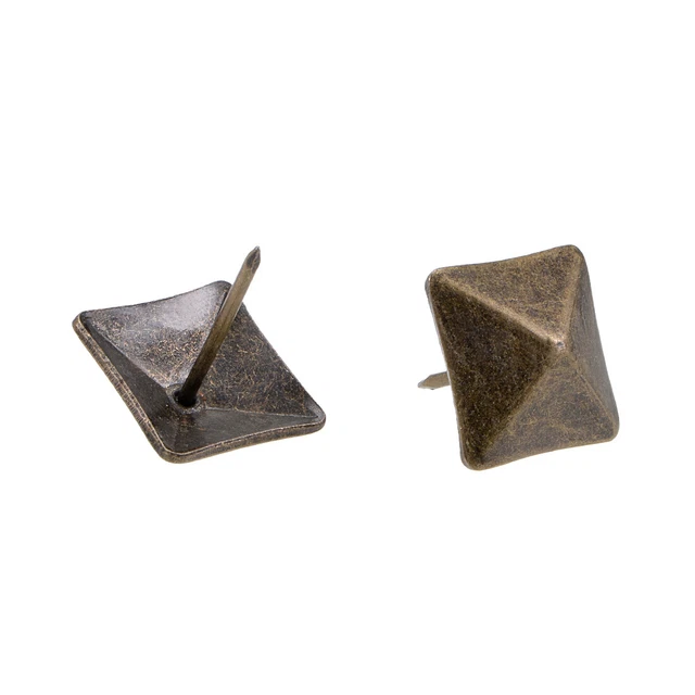 Upholstery Nails Tacks 18mm Square Head Furniture Nails Bronze Tone 15 Pcs