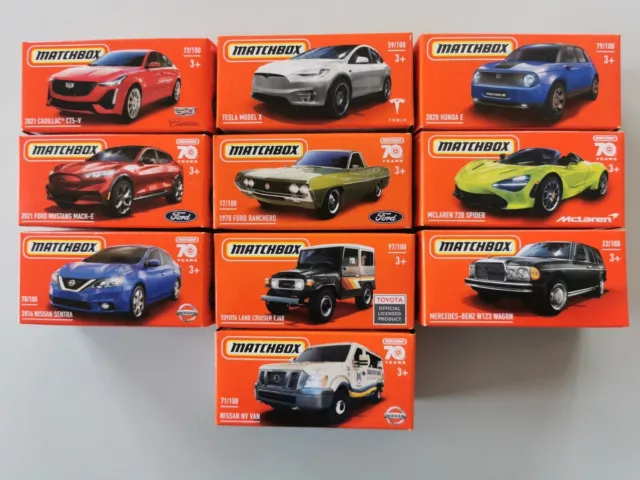 Lot De 10 Voitures Matchbox En Boîtes Neuf