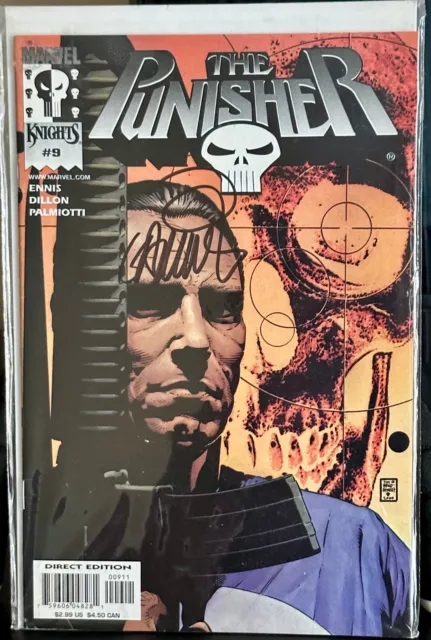 The Punisher #9 - Marvel Knights SIGNED by Garth Ennis (2000) - 1st Print 