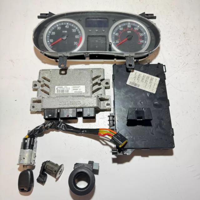 Kit De Ecu Renault Clio Mk2 8200454467 1.2 16V Gasolina D4F Motor 55Kw 75Hp 03-06