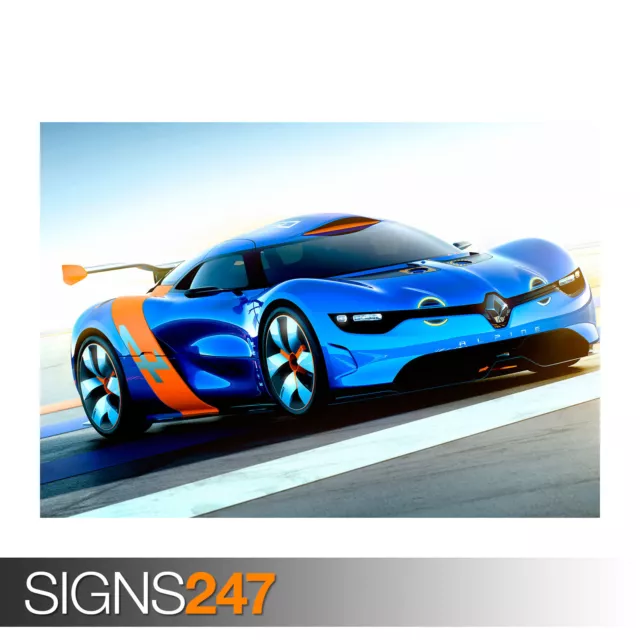 RENAULT ALPINE CONCEPT CAR (0264) Car Poster - Poster Print Art A0 A1 A2 A3 A4