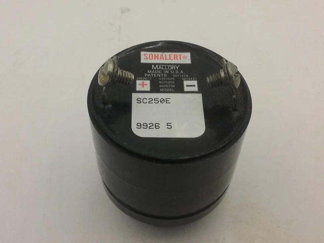 Mallory Sc250E Sonalert Transducer Condinuous Audible Alarm