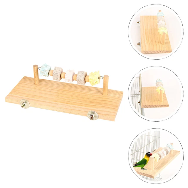 Vogelkäfigständer Perch Papagei Stehplatte Anti-Bite-Papagei Stand Regal Cage