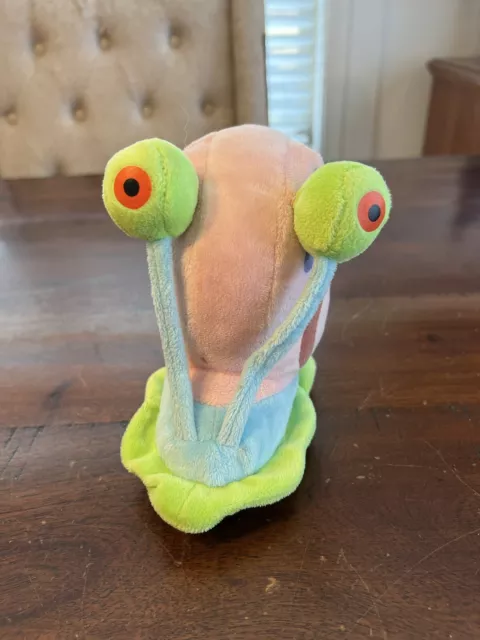 Spongebob Gary the Snail 7” Plush! Nickelodeon Stuffed Snail No Tags