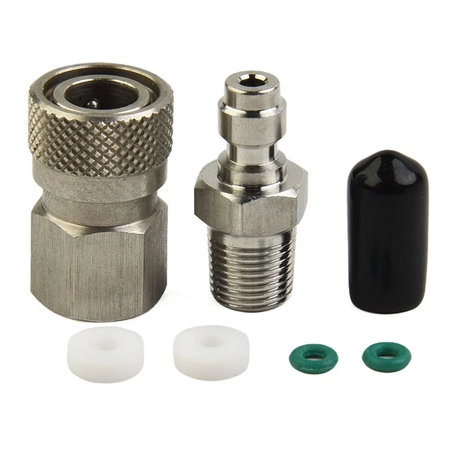 Adapter Quick Disconnect 8mm 1/8 Npt Thread Male And Female PCP Fitting