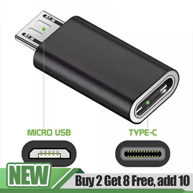 USB Type C Female to Micro USB Male Converter Adapter Micro Converter Adaptor