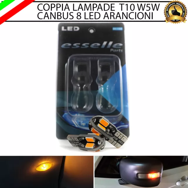 2X Lampade Per Frecce Laterali A Led Fiat Grande Punto T10 8 Led Canbus
