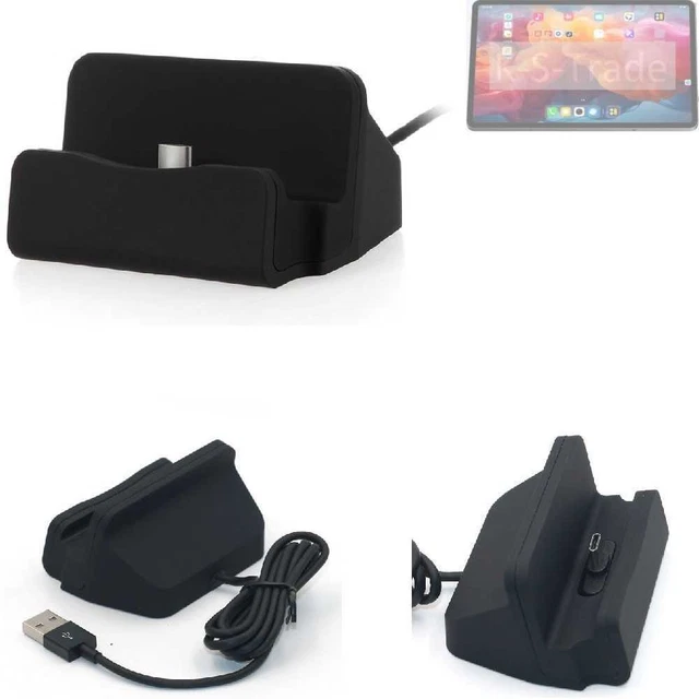 Station D'accueil Chargeur Pour Huawei P20 Pro - Support USB-C Câble 90cm - Noir
