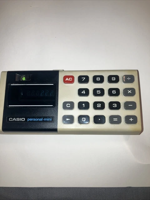 Casio SL-100 Vintage – Calculatrice De Poche Des Années 80, état Nickel, Look Rétro Collection