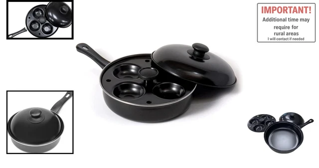 Image showcasing 3-PIECE NON-STICK POACHER/FRY Pan Set - Effortless Breakfasts ...