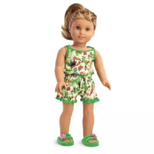American Girl Lea Clark 2016 Lea's Rainforest Dreams Pajamas for 18" Doll NEW