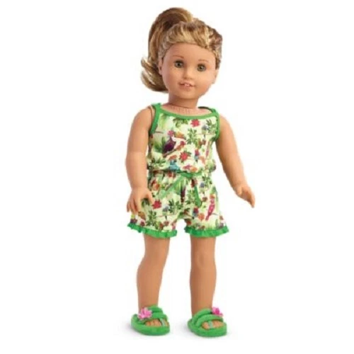 American Girl Lea Clark 2016 Lea's Rainforest Dreams Pajamas for 18" Doll NEW