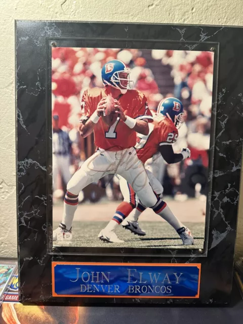 John Elway #7 Denver Broncos Signed Certified Autographed 8x10 Photo w/Frame