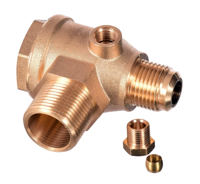 Clapet Anti-retour Pour Compresseur D'air, 3 Ports En Laiton Mâle