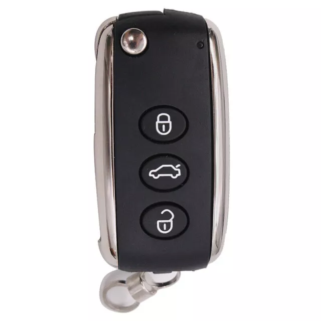 3 Button Flip Remote Key Shell Case Fit for Bentley Continental GT Flying Spur