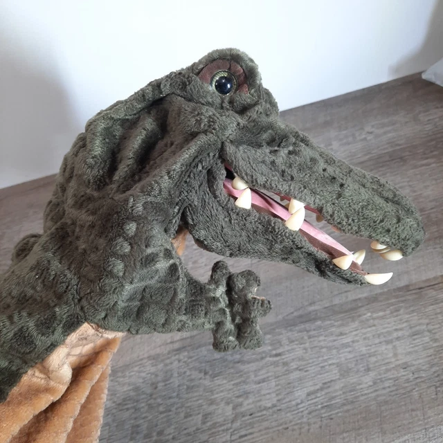 SOFT SILICONE ALLIGATOR Crocodile Rubber Hand Puppet (Dark Green) $9.99