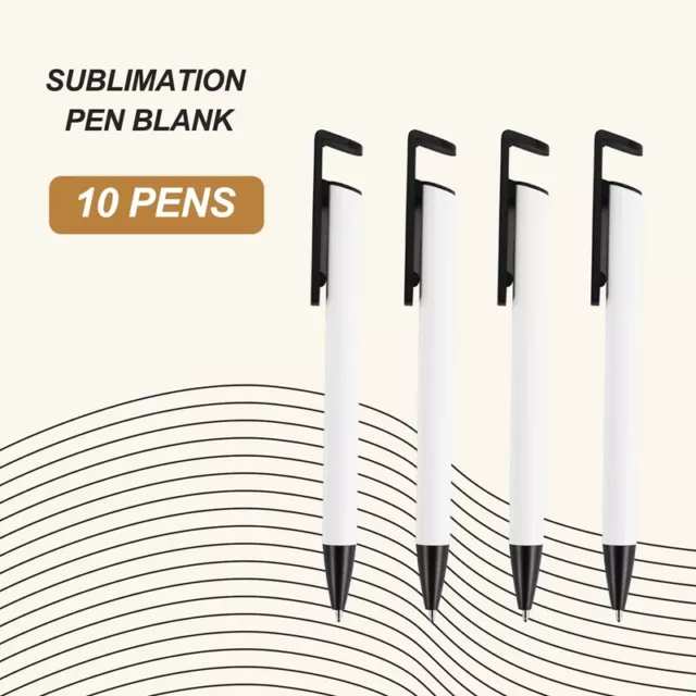 Pack of 10 Sublimation Pen Blanks with Shrink Wrap Coated Aluminum Tube7129 2