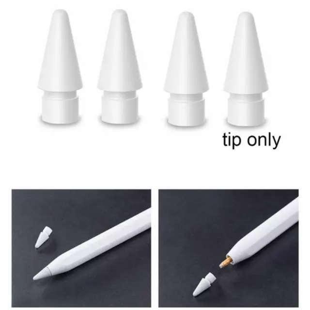 4 Pack Tips Replacement For Apple Pencil 1st Gen 2nd Pen Nibs Pro For iPad V5L4