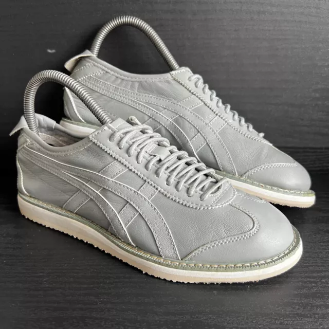 Onitsuka Tiger Mexico 66 Dress LE Retro Sneaker Mens 5 / Womens 6.5 Grey Leather