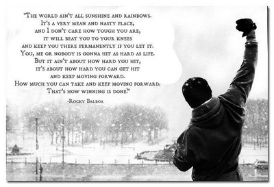 140263 motivazionale Rocky Balboa Inspirational success print poster manifesto 